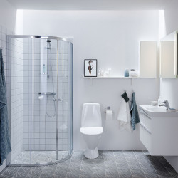 Badrumsinredning dusch och toalett